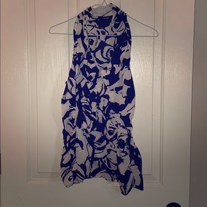 Express sleeveless ruffle career top